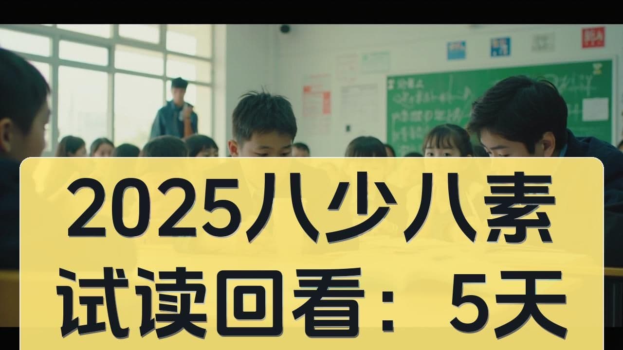 2025八少八素试读回看：5天6科到底在考什么