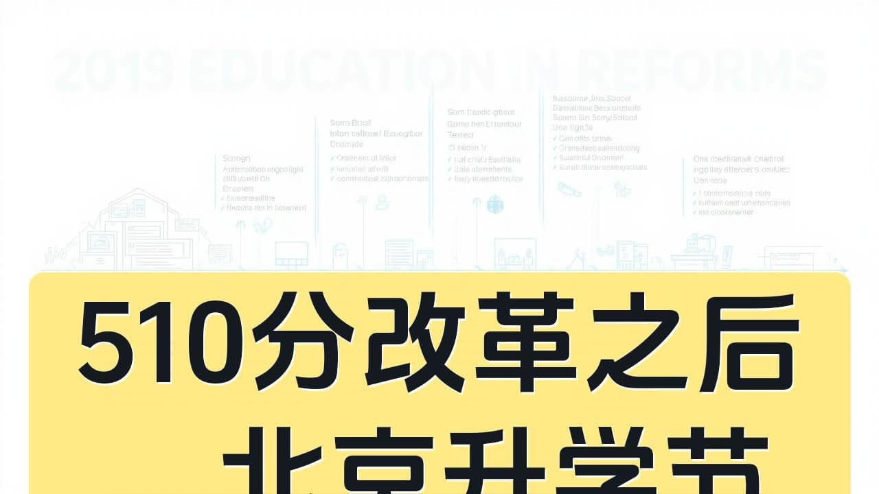 510分改革之后，北京升学节奏变了什么，对八少八素家庭有何启示