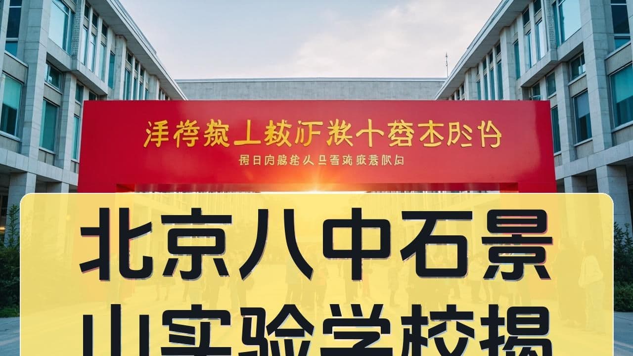 北京八中石景山实验学校揭牌：八少八素家庭该看懂的不是“扩招”