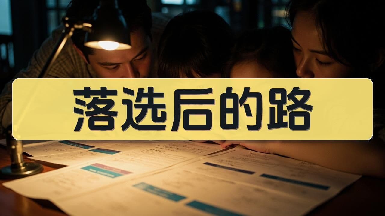 落选后的路：八少八素落榜家庭的真实选择